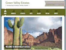 Tablet Screenshot of greenvalleyestatesmobilehomepark.com